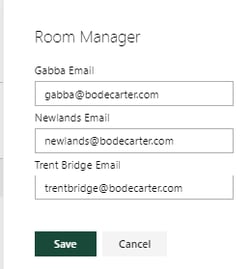 Resource Booking Web Part - Room Manager