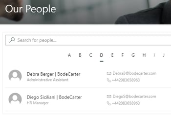 People Directory - Search